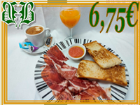 Desayuno ibérico Restaurante Baden